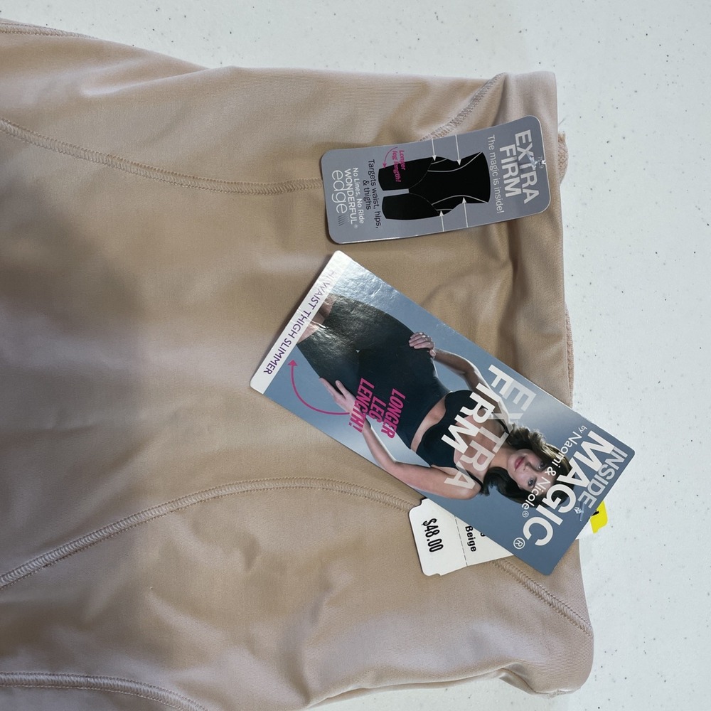 Naomi & Nicole Shapewear Size Medium Warm Beige Extra Firm Hi Waist